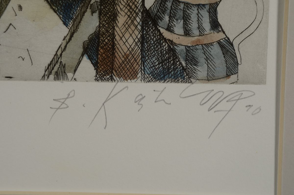 Detail c: Bernd Kastenholz, geb. 1949 Speyer, lebt und arbeitet in Gleisweiler, 1976 Pfalzpreis für Bildende Kunst, 1980 Hans-Purrmann-Preis, Mitglied der ...