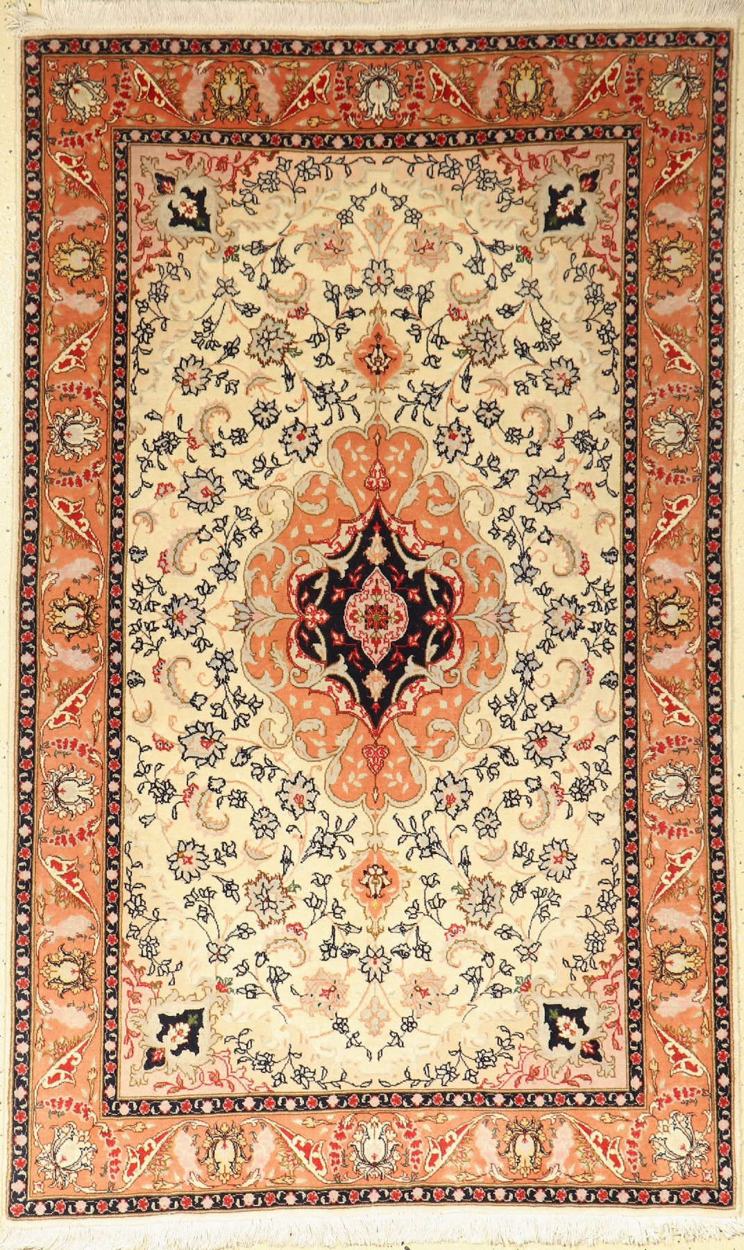 Täbris fein, Persien, ca. 40 Jahre, Korkwolle und Seide, ca. 168 x 103 cm, EHZ: 2