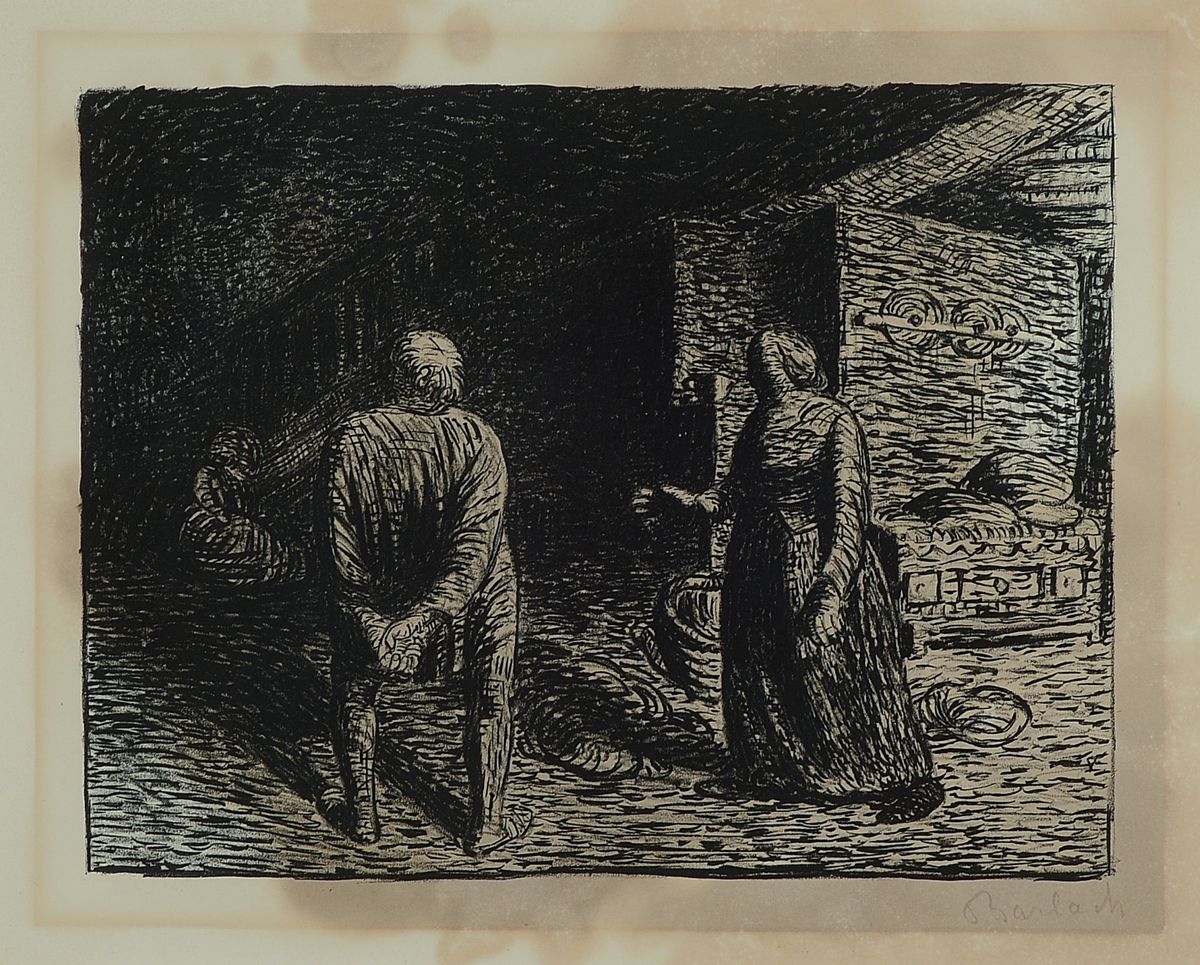 Ernst Barlach, 1870-1938, Die Puppe, Lithographie auf Bütten, rechts unten handsigniert, von 1912, aus der Ausgabe von 150 Abzügen zum "Toten ...