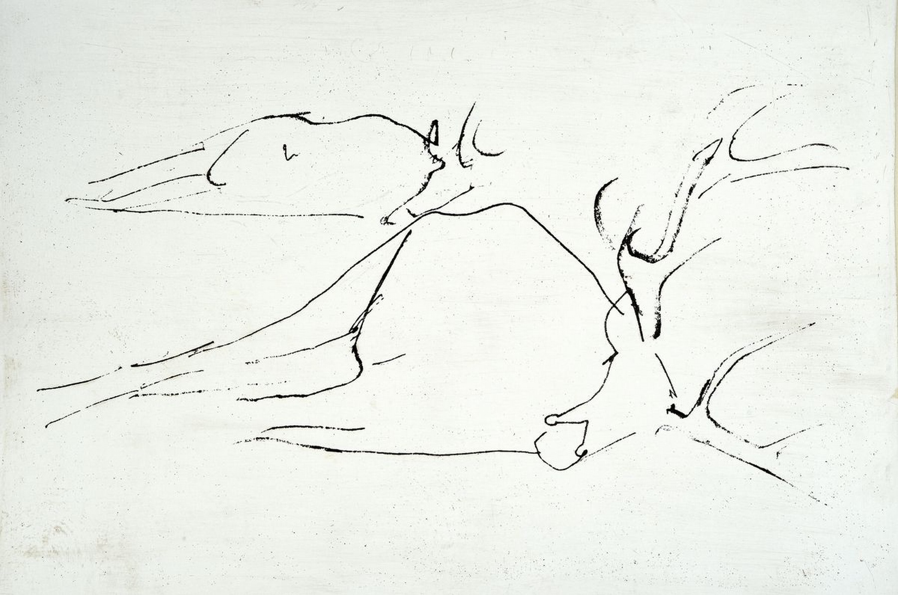 Joseph Beuys, 1921-1986, "Tote Hirsche", Lithografie, verso dat. 40x57, gebrsp. zusehen