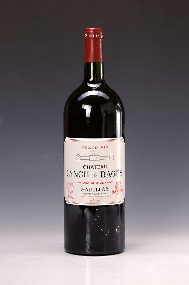 1 Magnumflasche Chateau Lynch-Bages, Grand Cru Classé, Pauillac, 2002, 150cl, Füllstand into neck, aus einer privaten Weinsammlung