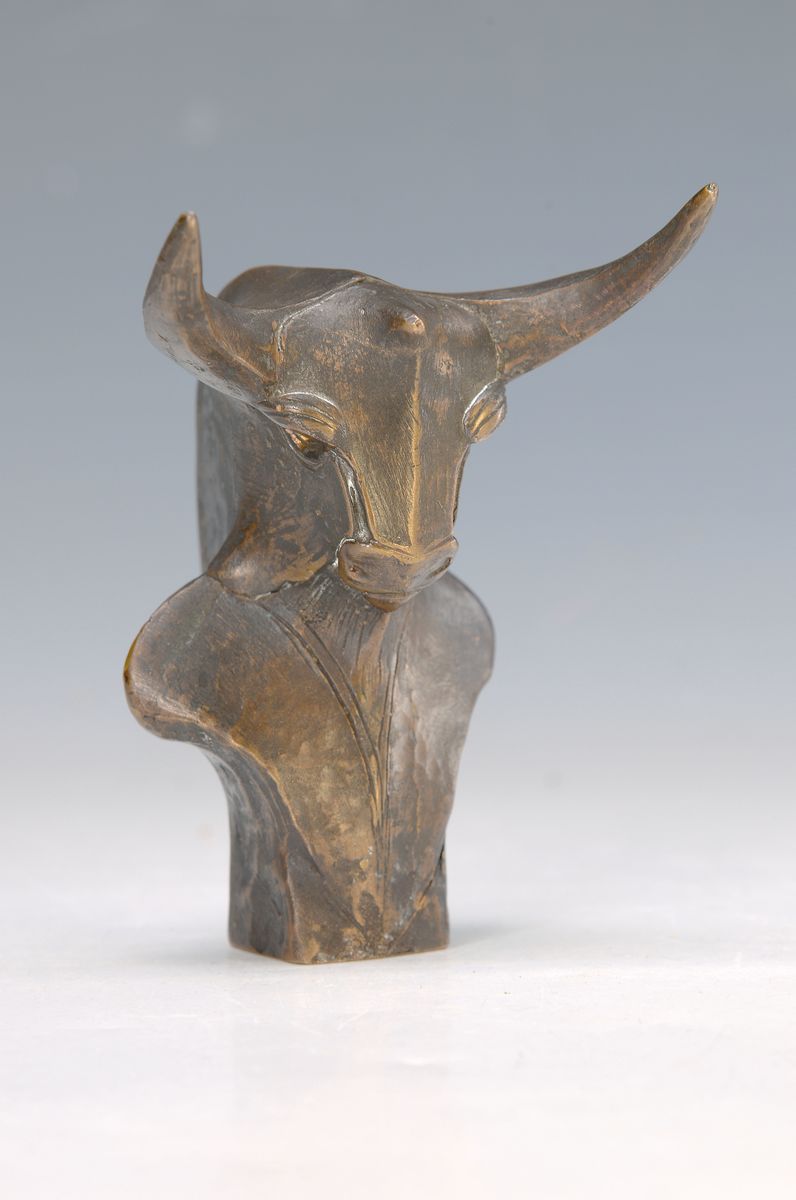 Gernot Rumpf, geb. 1941, Minotaurus, Bronzefigur, monogram., ca. 11x9 cm