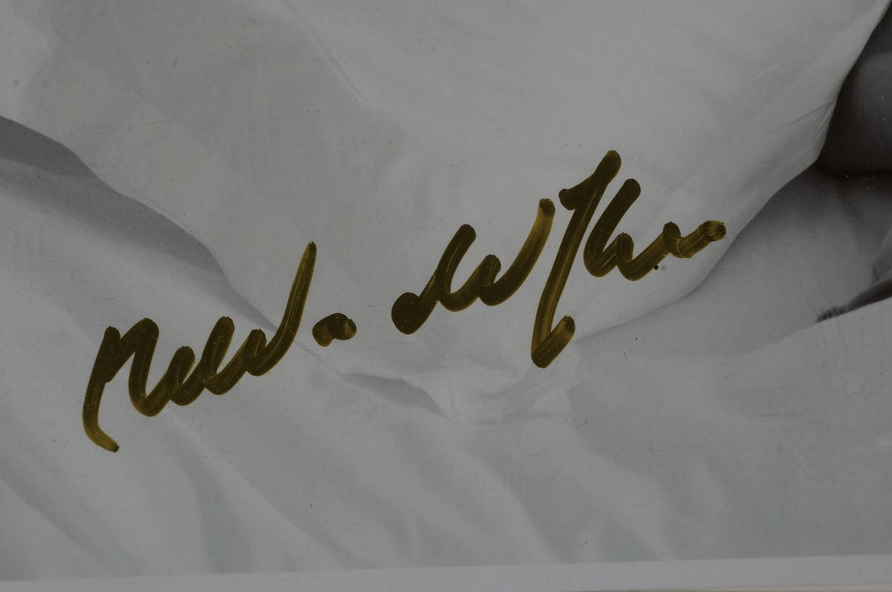 Detail a: Max Vadukul, geb. 1961 Nairobi (Kenia), wirkte vorwiegend in New York, hier: Amy Winehouse, s/w Fotografie, handsigniert, Passepartout, unter Glas ...