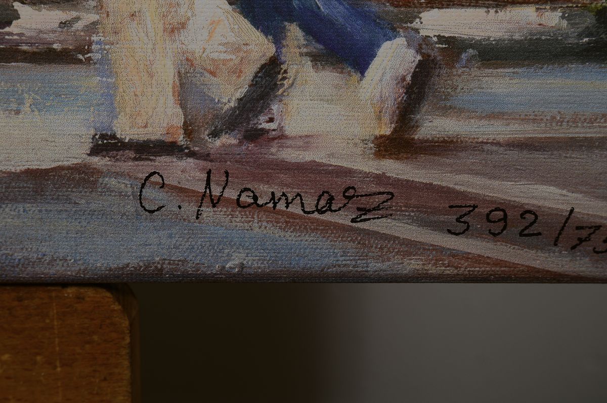 Detail a: Namazbek Chekirov, geb. 1979, Times Square, Farbserigraphie auf Lwd, rückseitig signiert und num. 392/750, ca. 85x 100 cm