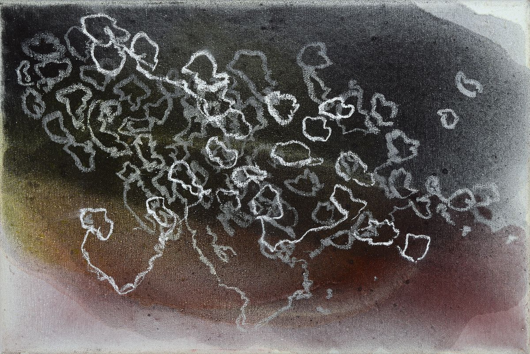 Ole Fischer, 1943-2005, Mischtechnik/ Lwd, verso mit Nachlass-Stempel, ca. 59x40 cm
