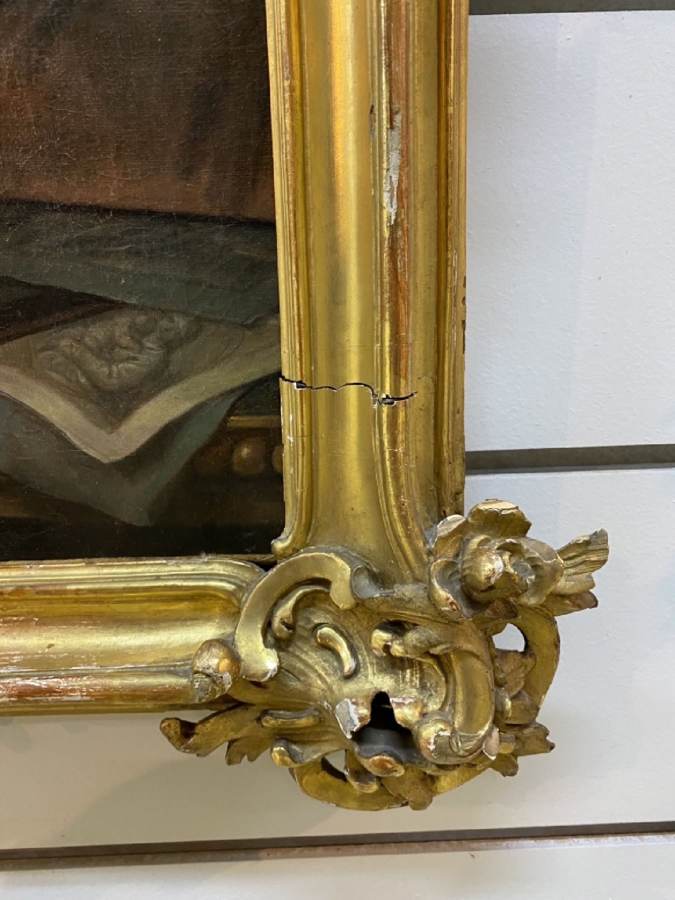 Detail f: Porträtist, Frankreich, um 1760-1770, Selbstporträt einer Malerin mit Hauptwerk, erstklassige lasierende Malerei mit hochfeinem Inkarnat, direkter ...