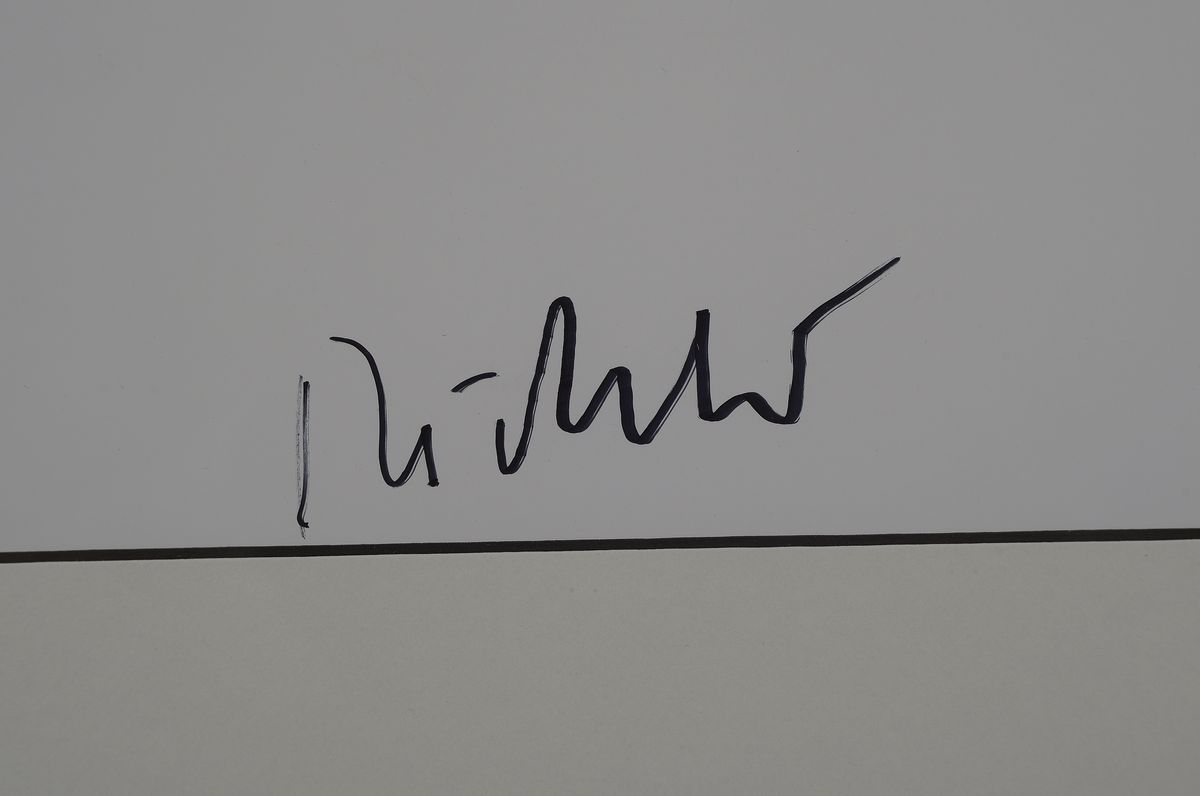 Detail a: Gerhard Richter, geb. 1932, Offset, handsigniert, "Marina Seascape", Hrsg. Guggenheim Museum Bilbao, aus 2002, Blattgröße 70 x 60 cm, ...