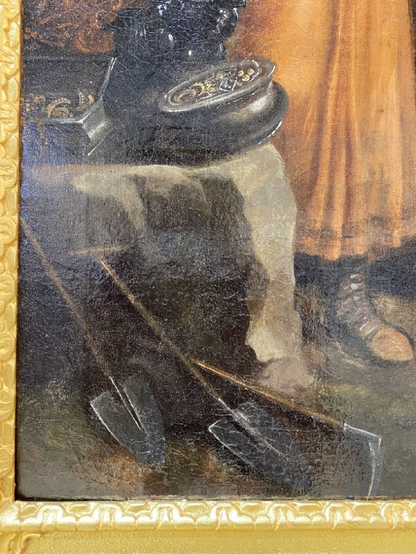 Detail c: Anton (Johann Anton) Tischbein, 1720 Haina-1784 Hamburg, Labans Schätze, Szene aus dem alten Testament, zeigt die Wiederauffindung der Hausgötter, ...