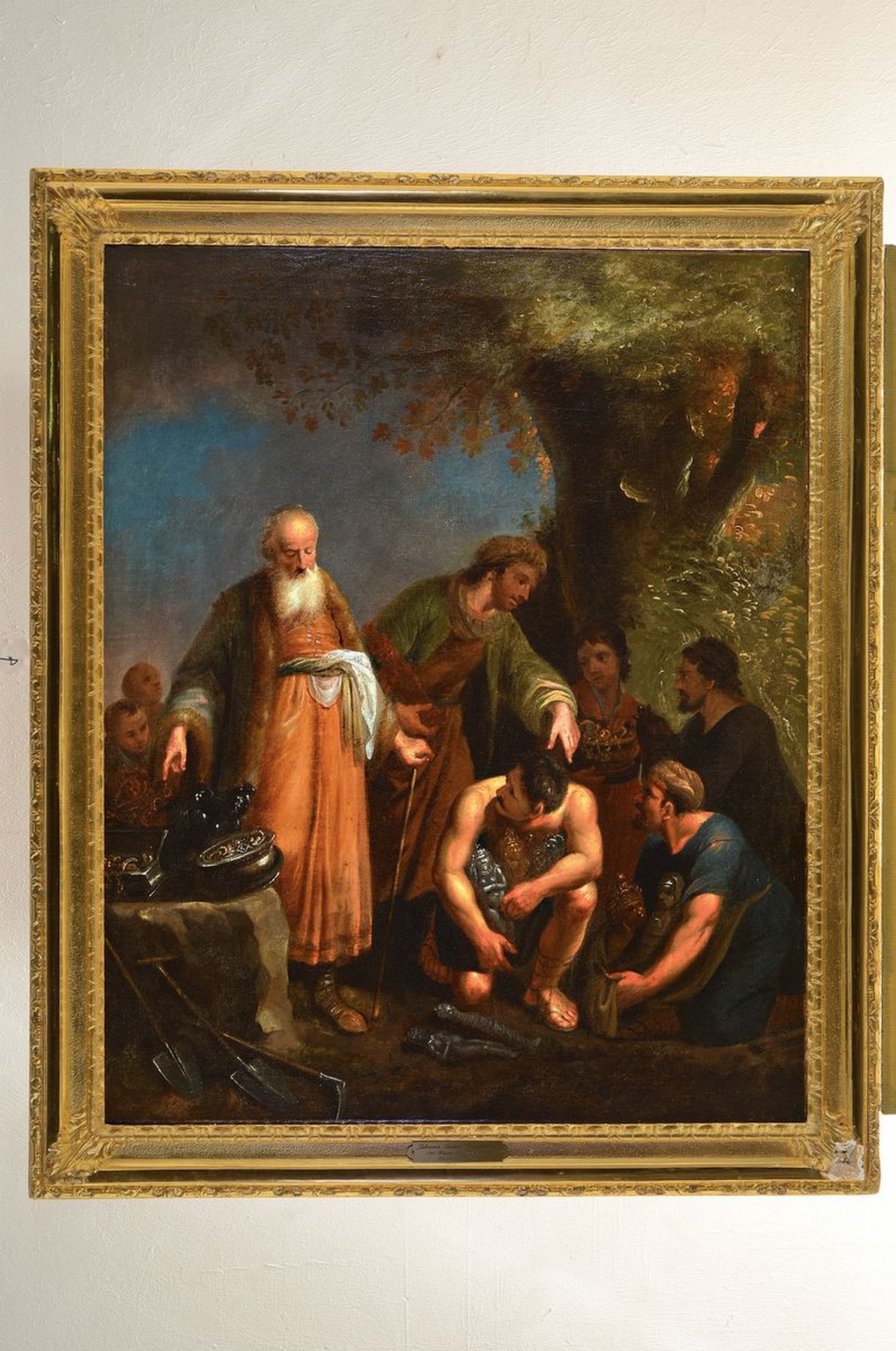 Detail k: Anton (Johann Anton) Tischbein, 1720 Haina-1784 Hamburg, Labans Schätze, Szene aus dem alten Testament, zeigt die Wiederauffindung der Hausgötter, ...