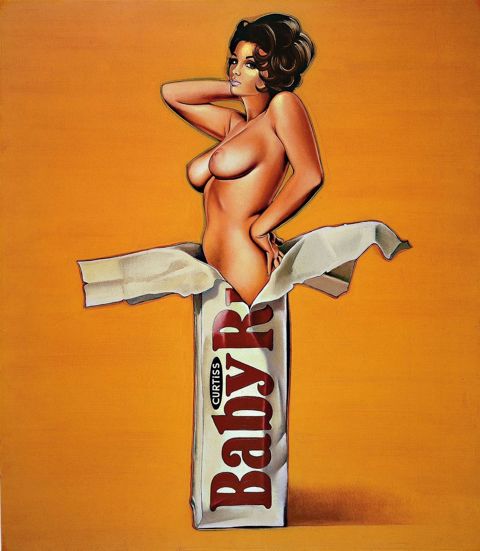 Mel Ramos, geb. 1935, Titel: Baby Ruth, Farboffset-Lithografie, Drucker Verlag: publishing Company Verlag 2004, PP, Motiv ca. 52x48 cm, gesamt ca. ...