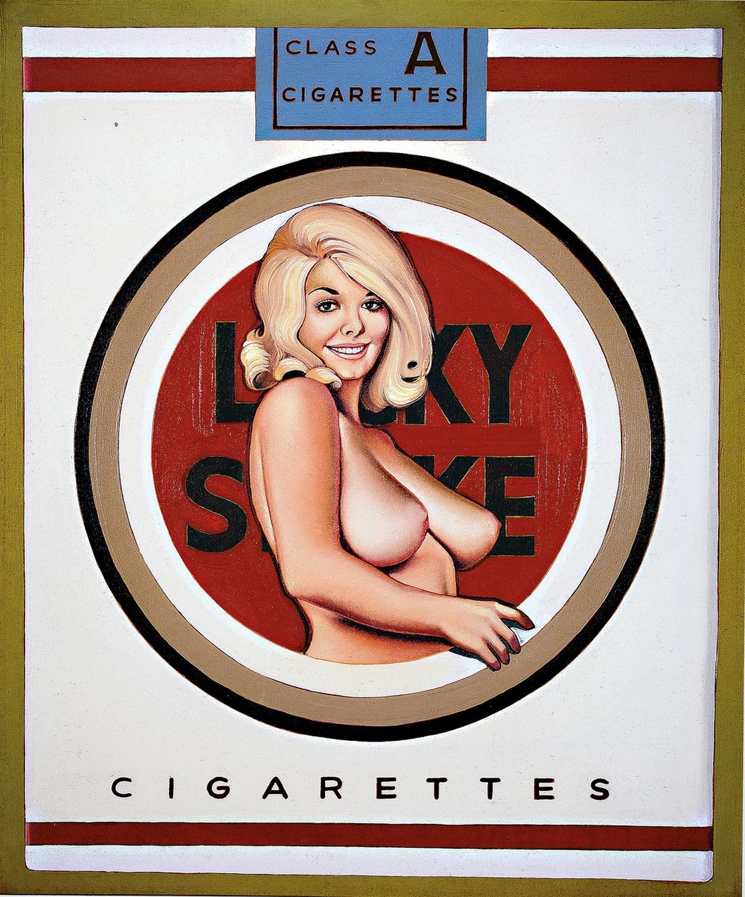 Mel Ramos, geb. 1935, Titel: Lulu Blonde, Farboffset-Lithografie, Drucker-Verlag: publishing Company Verlag 2004, PP, Motiv ca. 56x45 cm, gesamt ...