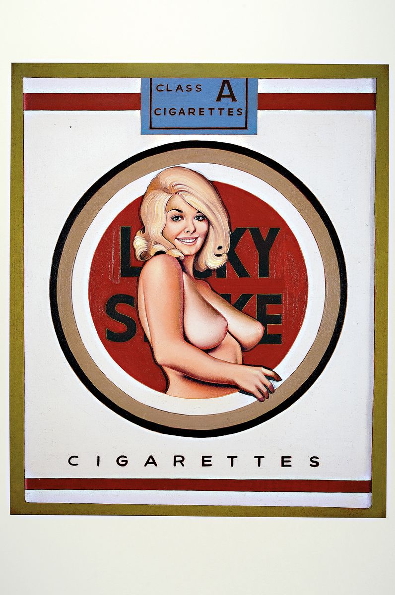 Detail k: Mel Ramos, geb. 1935, Titel: Lulu Blonde, Farboffset-Lithografie, Drucker-Verlag: publishing Company Verlag 2004, PP, Motiv ca. 56x45 cm, gesamt ...