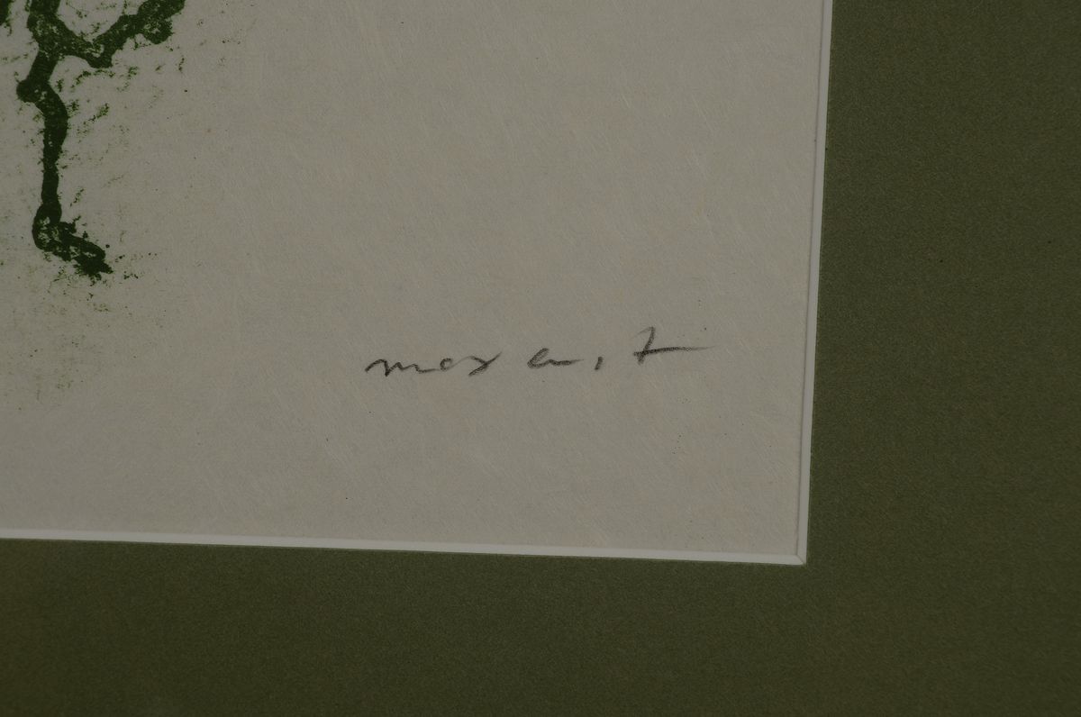 Detail a: Max Ernst, 1893 - 1983, Farblithographie auf festem Japanbütten, handsigniert, num. 9/69, aus 1970, Blatt aus der Vorzugsausgabe der Suite ...
