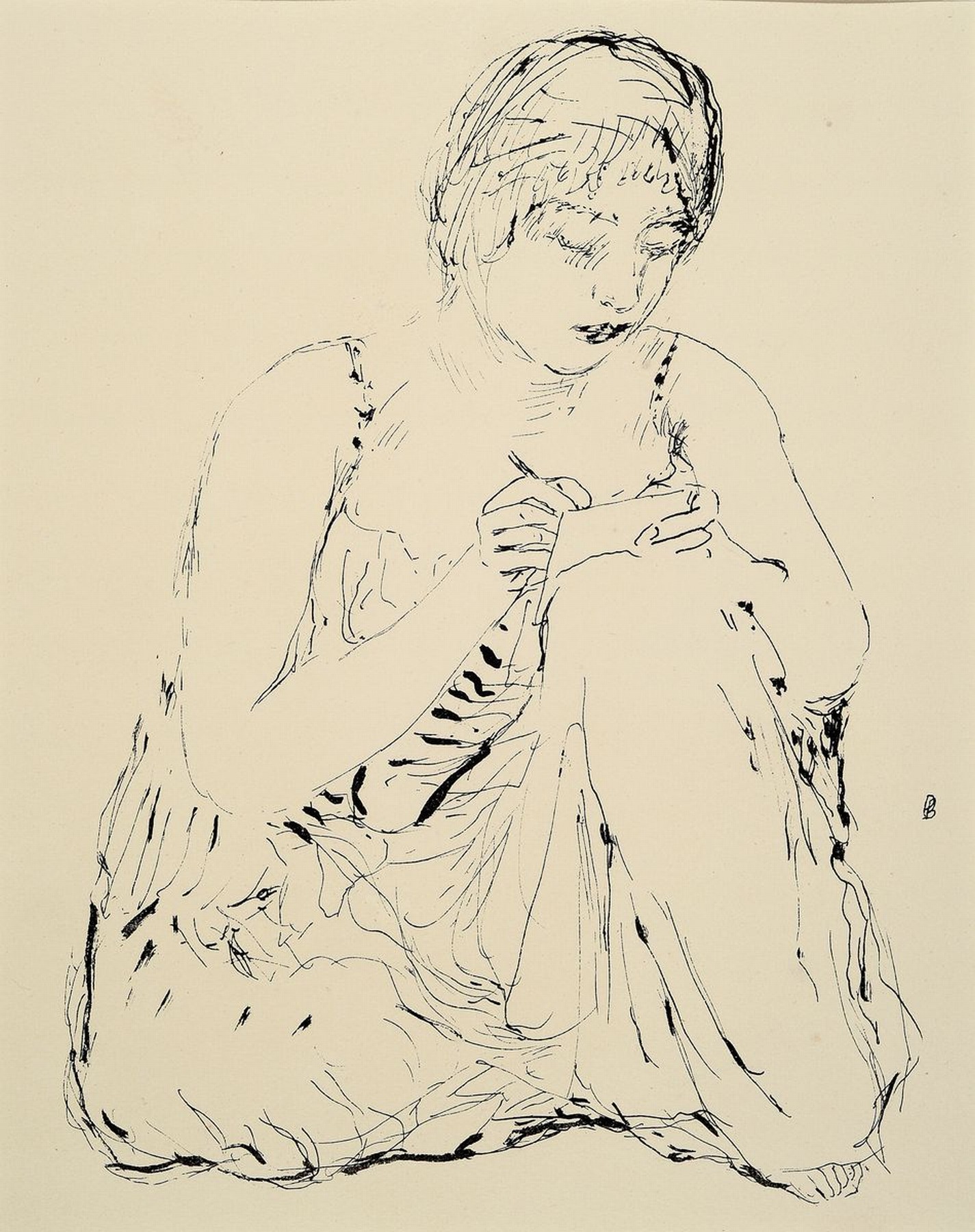 Pierre Bonnard, 1867-1947, Titel: La vie de Sainte Monique, Drucker Verlag: Ambroise Volland, Paris 1930, PP, Motiv ca. 33x25 cm, gesamt ca. 50x40 cm