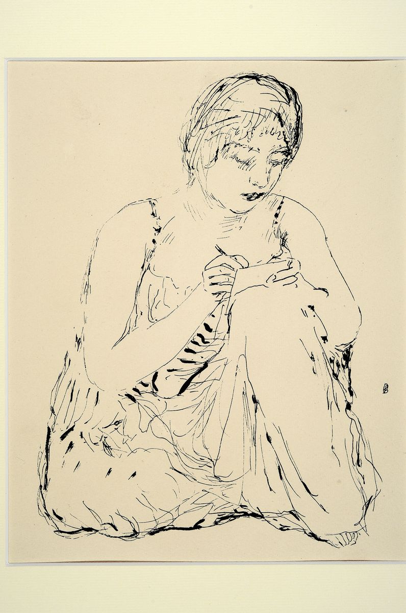 Detail k: Pierre Bonnard, 1867-1947, Titel: La vie de Sainte Monique, Drucker Verlag: Ambroise Volland, Paris 1930, PP, Motiv ca. 33x25 cm, gesamt ca. 50x40 cm