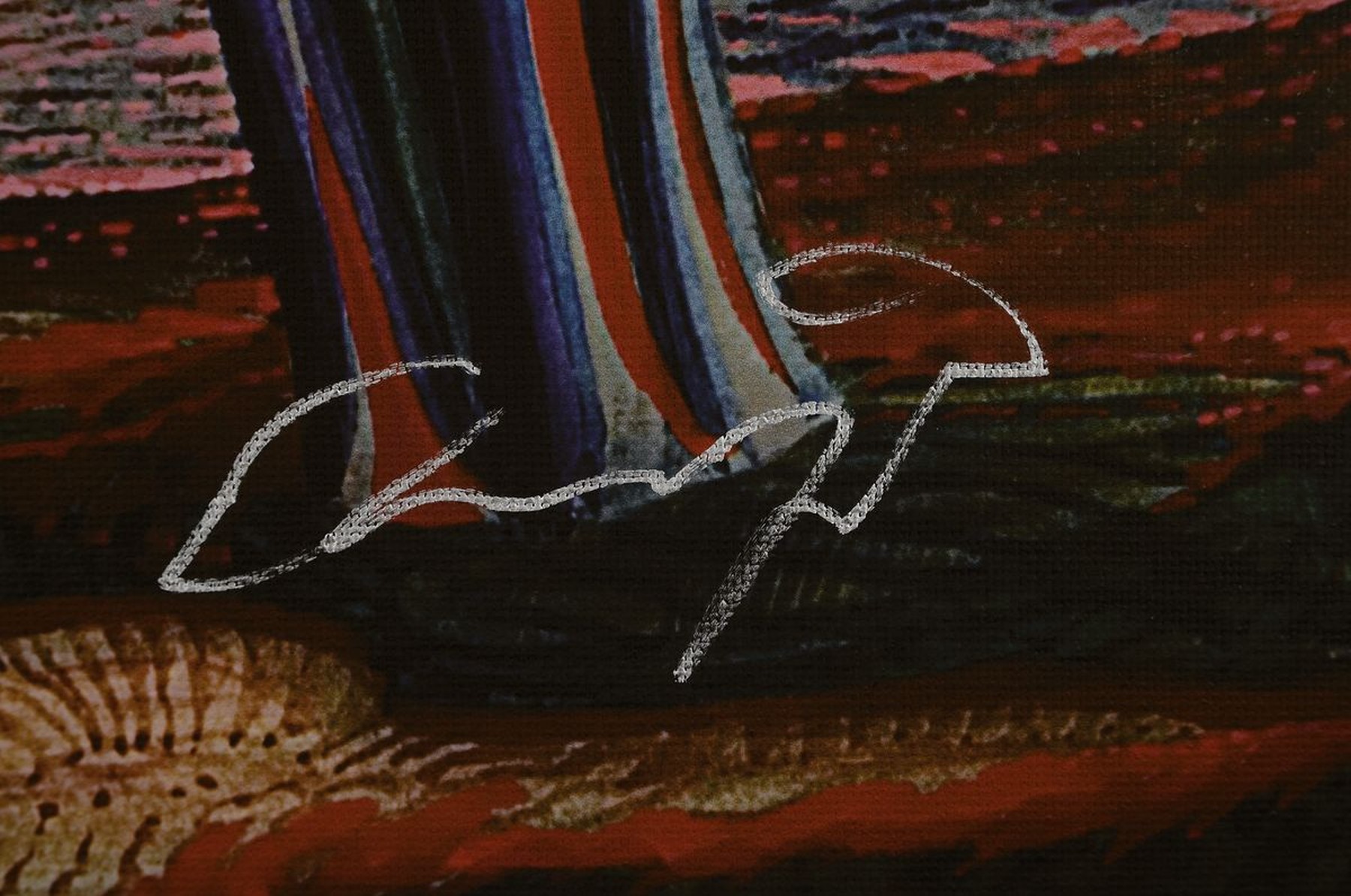 Detail a: Ernst Fuchs, 1930 Wien - 2015, Giclee/Leinwand, handsigniert und num. 293/ 300, 89.5 x 61 cm