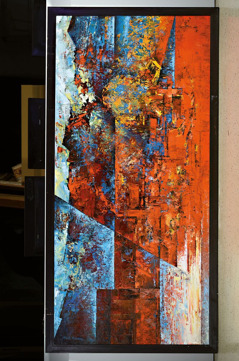 Detail k: Manfred Herzog, geb. 1949 Ludwigshafen, Studium an der Meisterschule Kaiserslautern, zahlreiche Einzel-und Gruppenausstellungen, Hier: ...