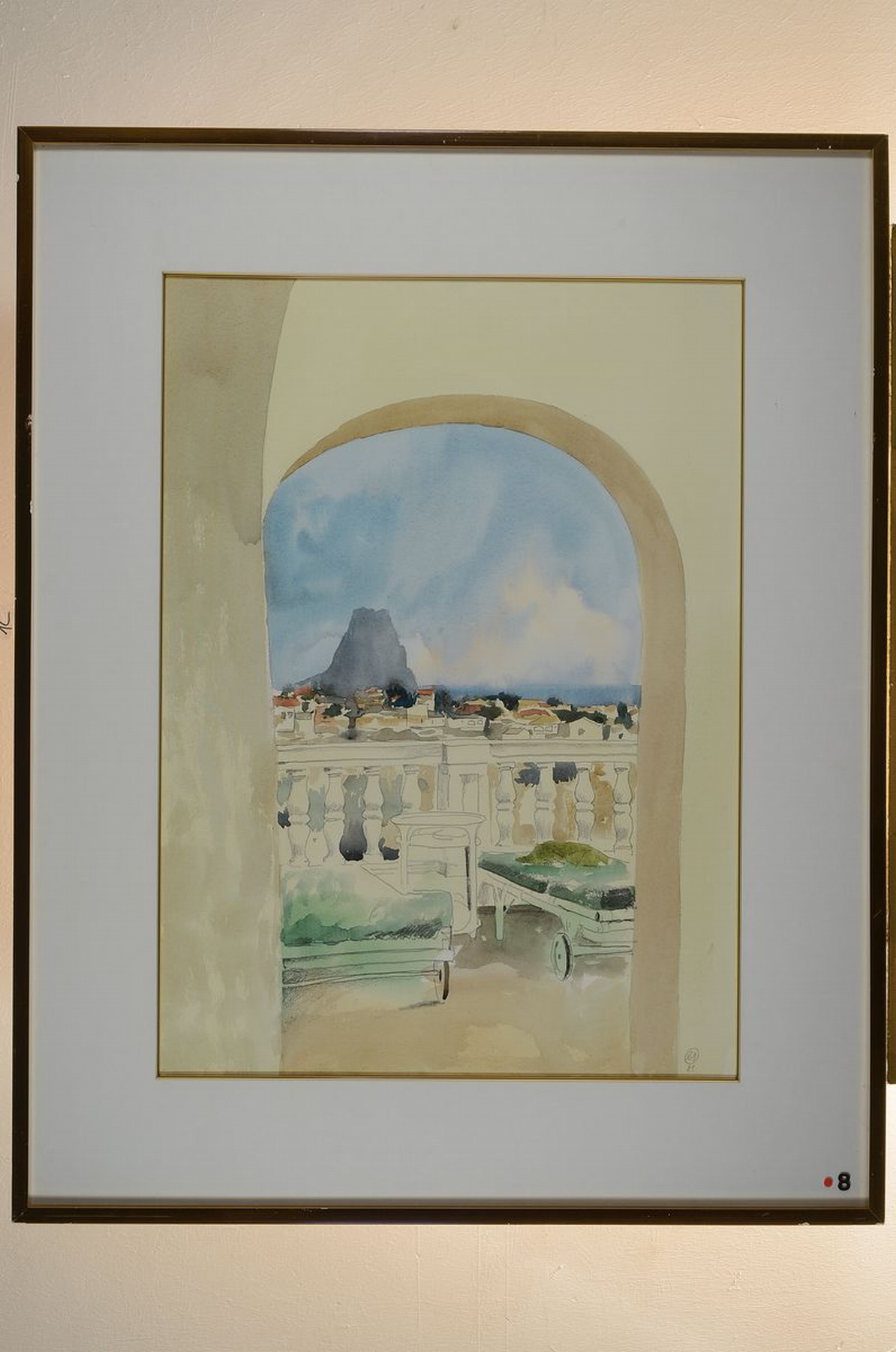 Detail k: Eberhard Schlotter, geb. 1921, Hildesheim, Aquarell, Landschaft in Südamerika, re. unten monogrammiert, ca. 74 x 52 cm, Rahmen l. best.