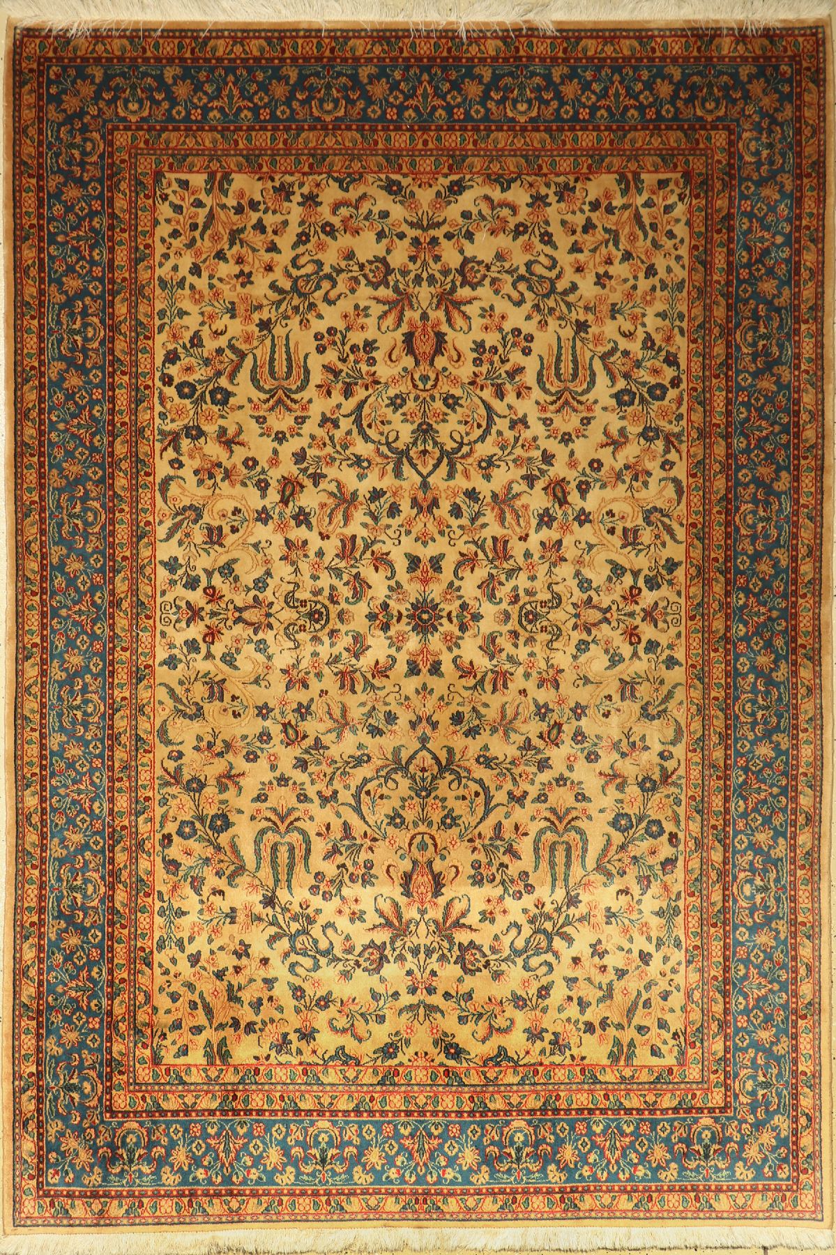 Birjand(antik-Washed), Persien, ca. 40 Jahre, Korkwolle, ca. 235 x 162 cm, EHZ: 2