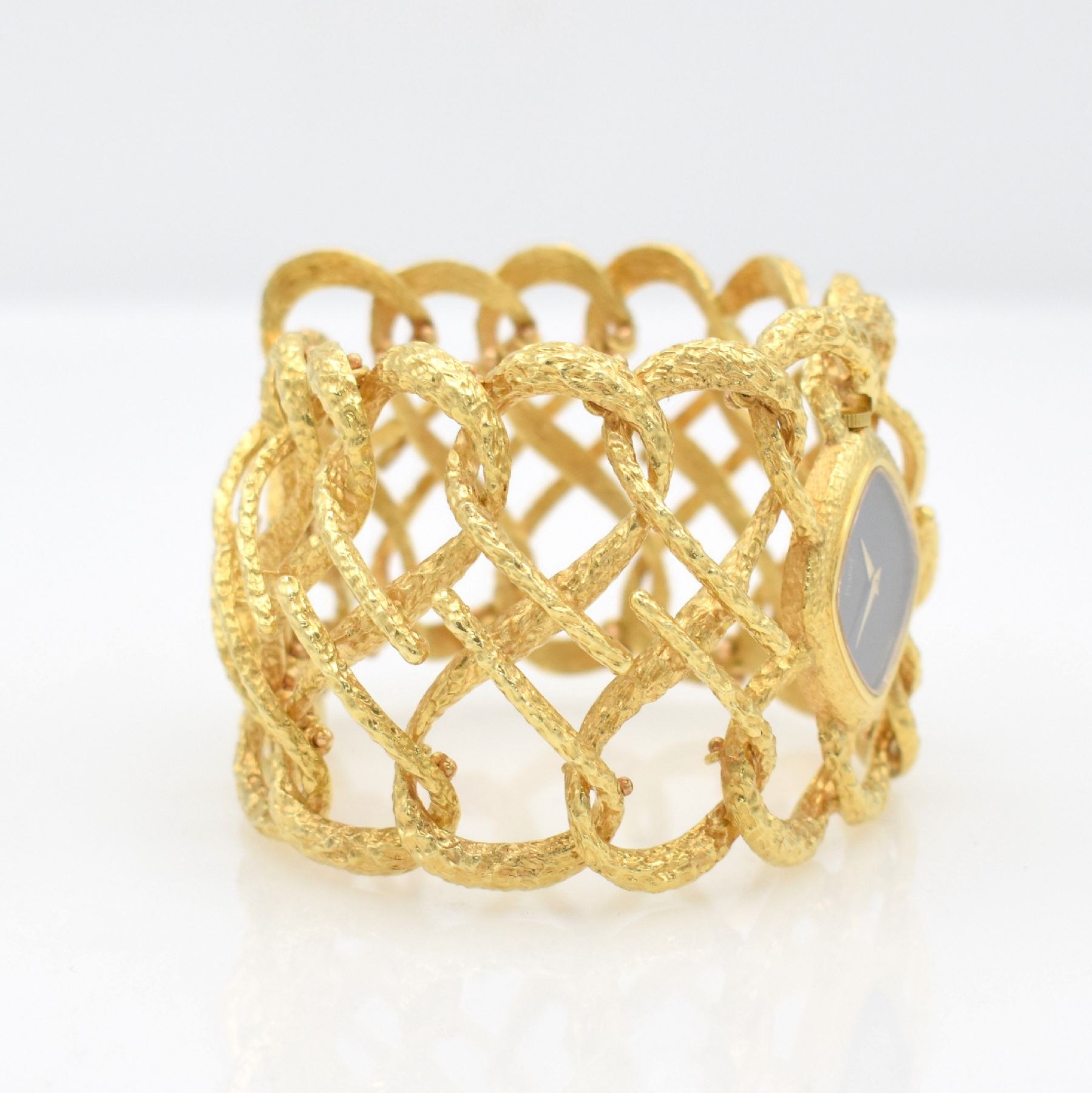 Detail c: PIAGET feine, seltene & extrem ausgefallene Armbanduhr in GG 750/000 mit Heliotrop- Zifferblatt Ref. 9411 D 69,Schweiz um 1970, Handaufzug, ...