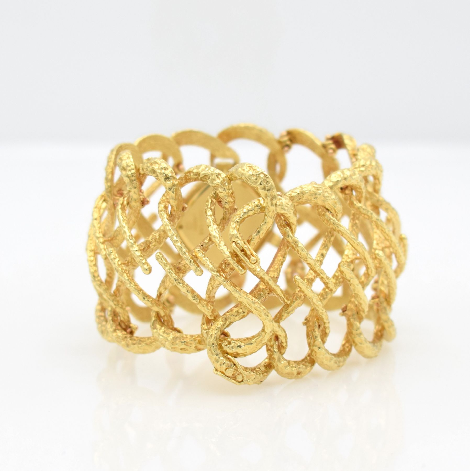 Detail d: PIAGET feine, seltene & extrem ausgefallene Armbanduhr in GG 750/000 mit Heliotrop- Zifferblatt Ref. 9411 D 69,Schweiz um 1970, Handaufzug, ...