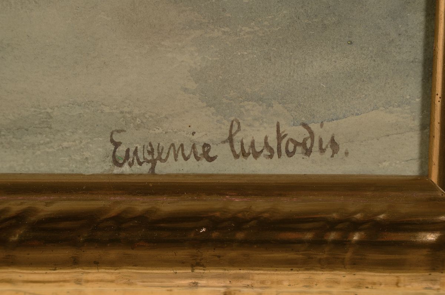 Detail a: Eugenie Custodis, 1920er Jahre, Aquarell, Stillleben mit Blumen und Chinoiserien, re. u. signiert, ca. 57 x 46cm, u. Glas, R.