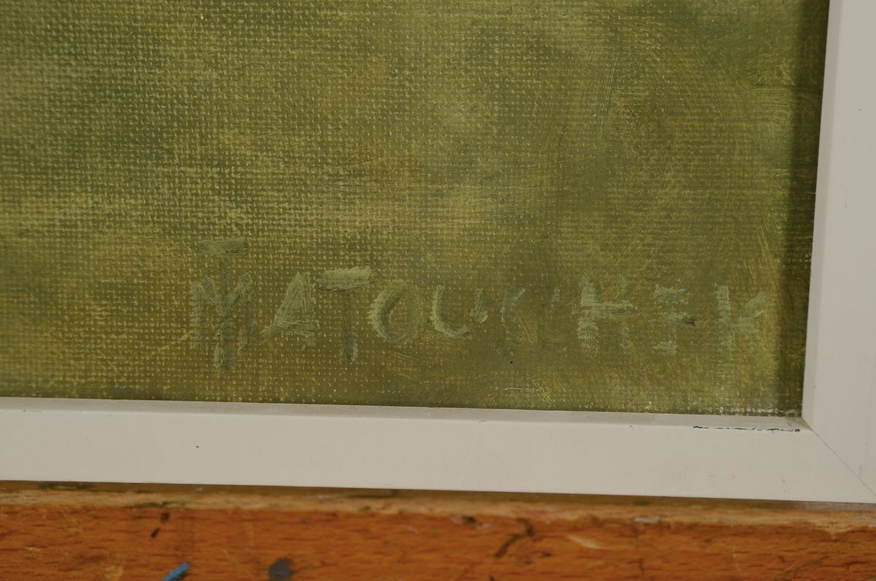 Detail a: Richard Matouschek, 1920-1976, Abstrakte Komposition, Öl/Lwd, rechts unten signiert, ca. 60x50cm