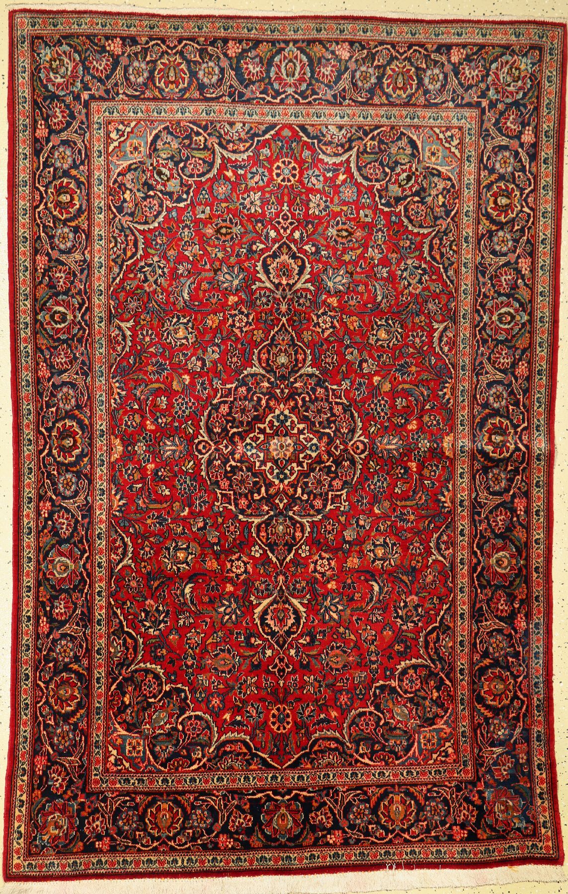 Keschan alt, Persien, um 1940, Wolle auf Baumwolle, ca. 206 x 130 cm,EHZ: 2 (gereinigt)