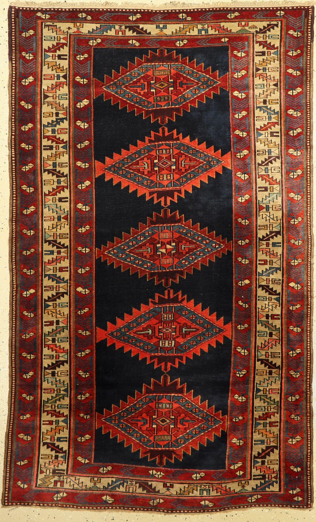 Kazak antik, Kaukasus, um 1910, Wolle auf Wolle, ca. 194 x 117 cm, EHZ: 3