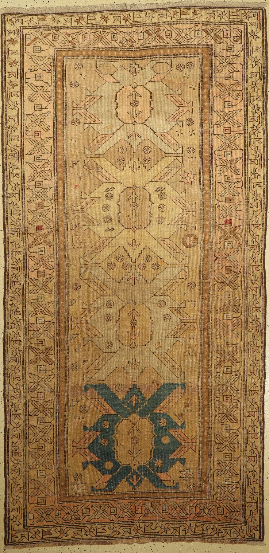 Kazak antik, Kaukasus, um 1910, Wolle auf Wolle, ca. 257 x 128 cm, EHZ: 4