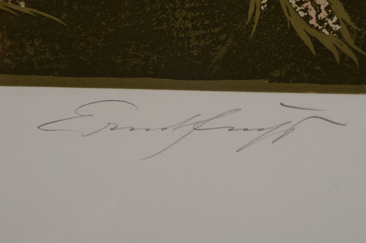 Detail g: Ernst Fuchs, 1930-2015, 5 Farblithographien mit Porträts, alle handsigniert und num., 4x aus 190er Auflage, je ca. 34x33cm, 1x aus 250er Auflage ca. ...