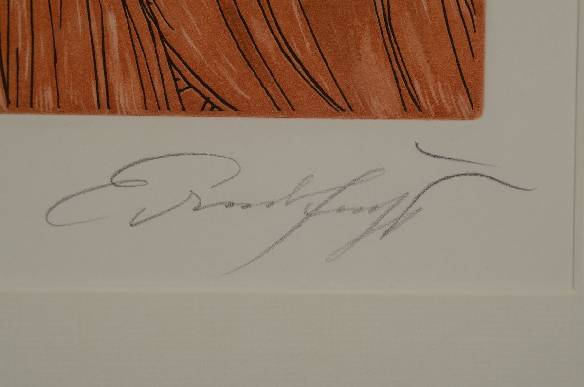 Detail i: Ernst Fuchs, 1930-2015, 5 Farblithographien mit Porträts, alle handsigniert und num., 4x aus 190er Auflage, je ca. 34x33cm, 1x aus 250er Auflage ca. ...