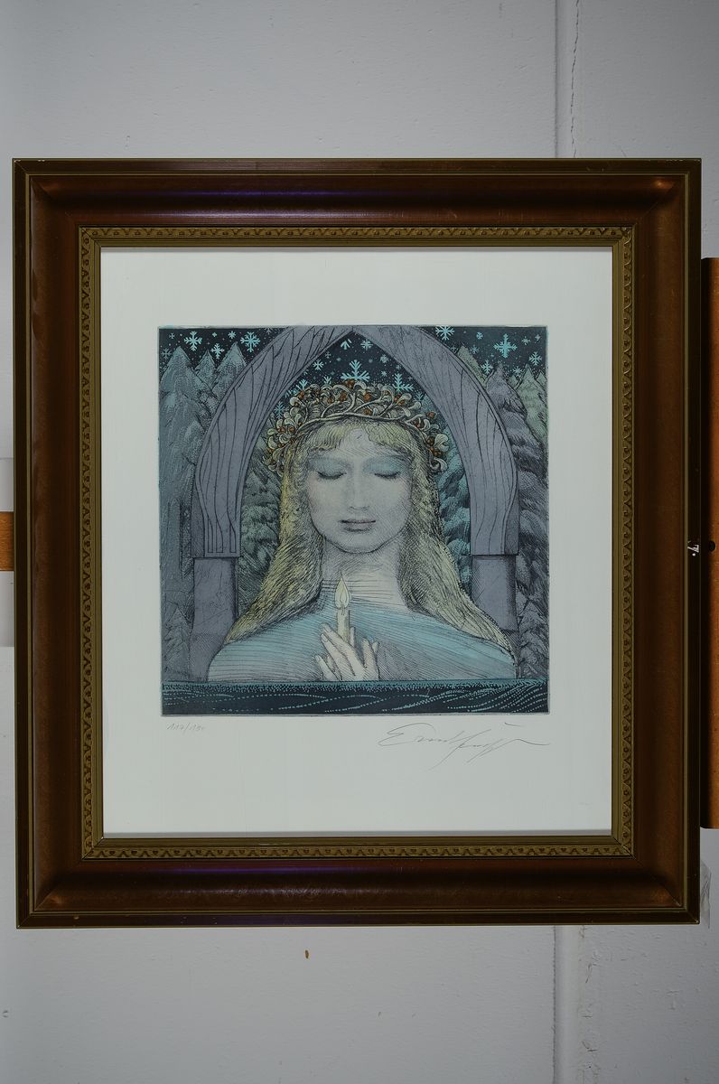 Detail k: Ernst Fuchs, 1930-2015, 5 Farblithographien mit Porträts, alle handsigniert und num., 4x aus 190er Auflage, je ca. 34x33cm, 1x aus 250er Auflage ca. ...