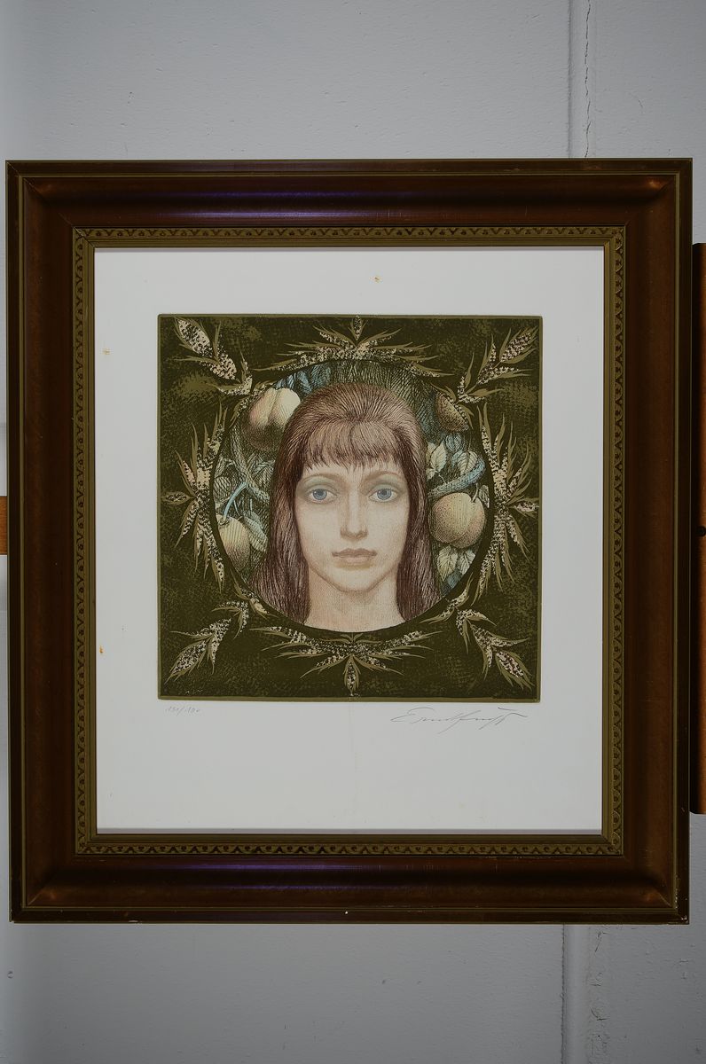 Detail q: Ernst Fuchs, 1930-2015, 5 Farblithographien mit Porträts, alle handsigniert und num., 4x aus 190er Auflage, je ca. 34x33cm, 1x aus 250er Auflage ca. ...