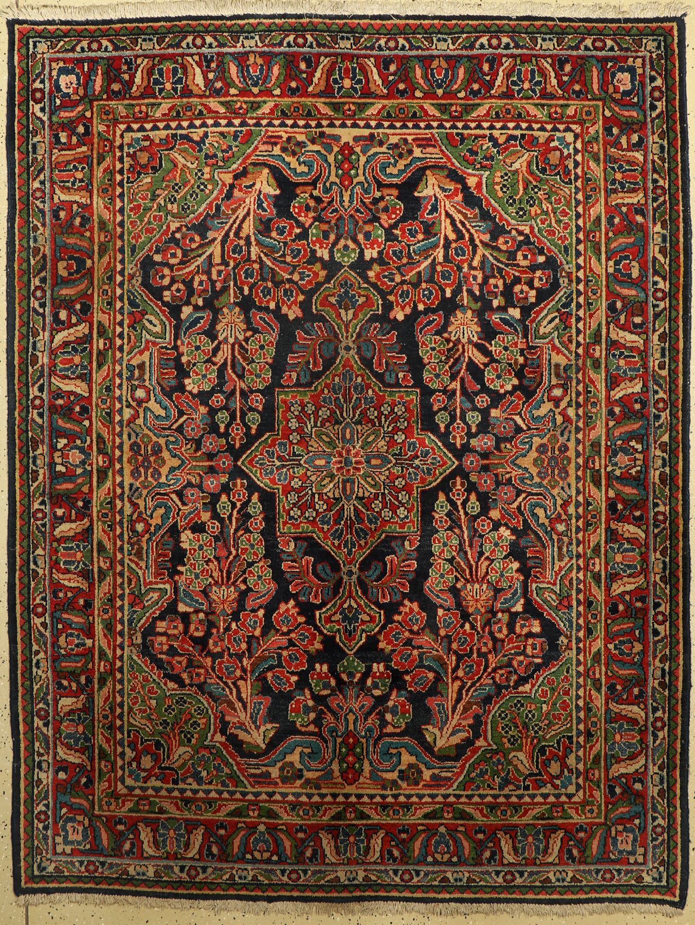 Sarogh Mahal, Persien, um 1950, Wolle auf Baumwolle, ca. 210 x 162 cm, EHZ: 2-3, (gereinigt)