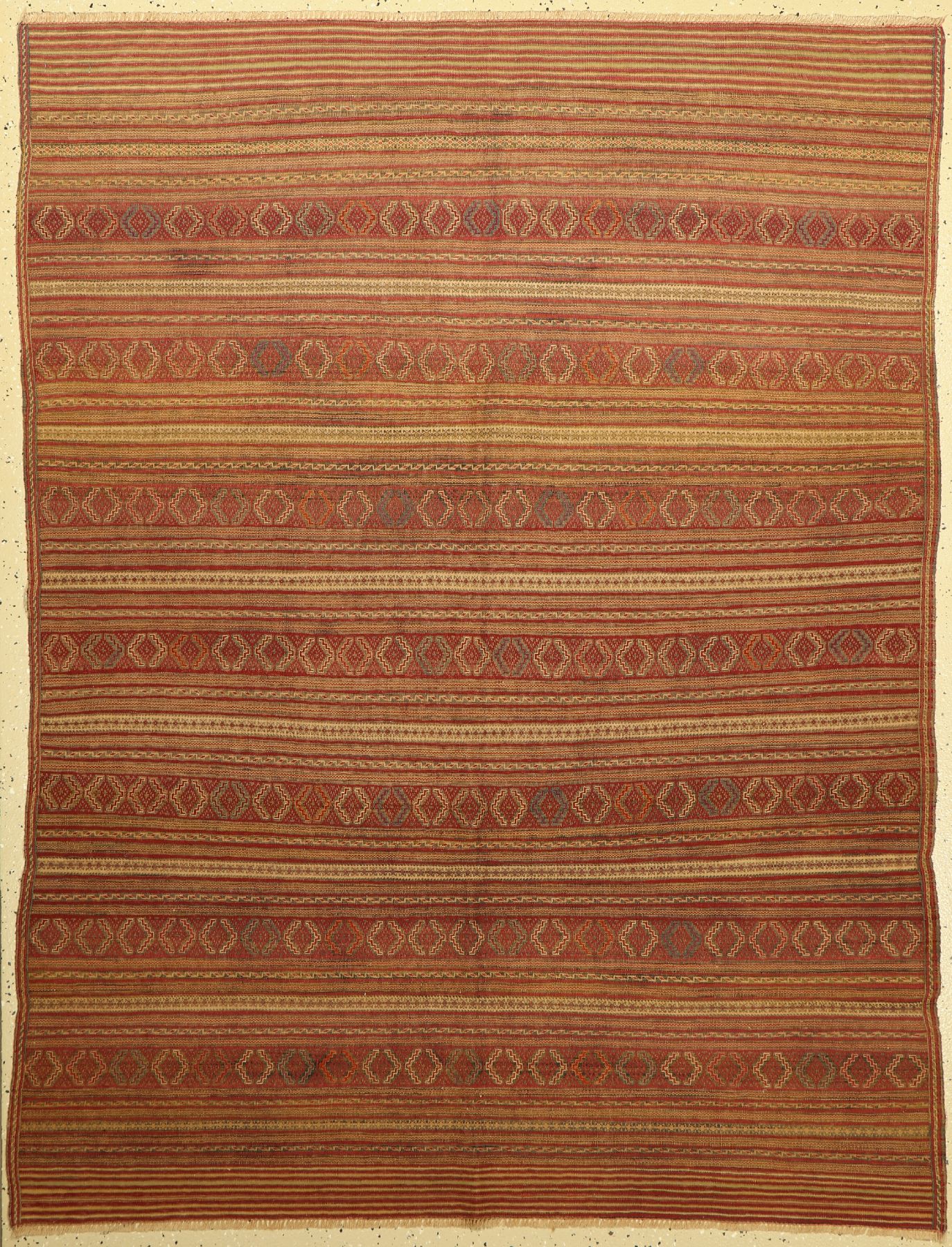 Ghaschgai Djajim antik fein,, Persien, um 1920, Wolle auf Wolle, ca. 190 x 142 cm, EHZ: 2, (gereinigt)