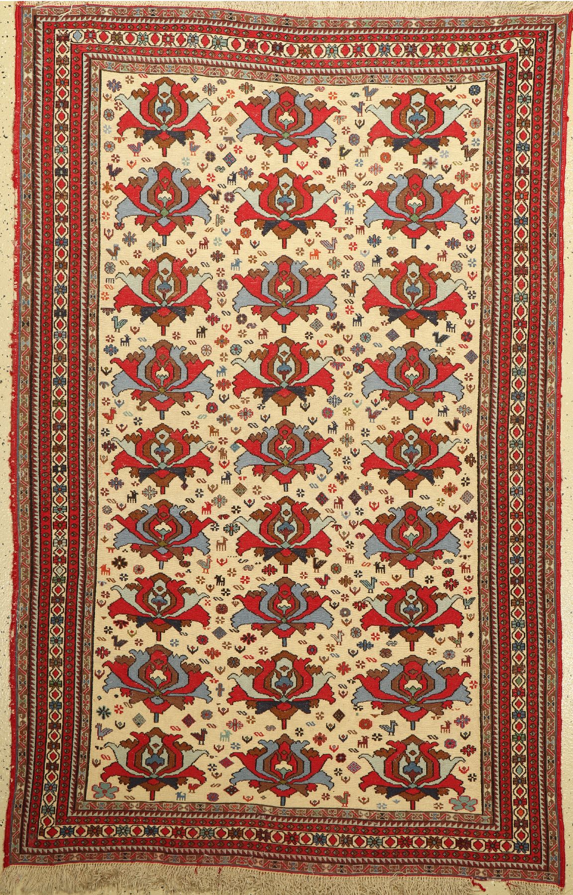 Sumagh, Persien, ca. 60 Jahre, Wolle auf Wolle, ca. 185 x 118 cm,EHZ: 2-3
