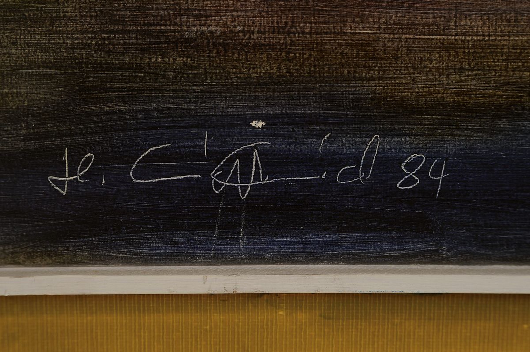 Detail a: Hermann Schmidt-Schmied, 1924 Mainz - 2010, Winterlandschaft mit Hütte, 60 x 76cm, Rahmen
