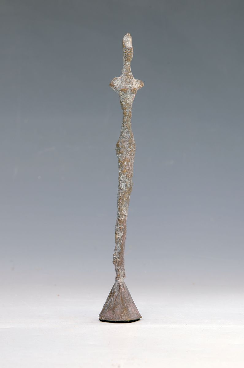 Eberhard Linke, geb. 1937, kleine Figurenstele, Bronze, H. ca. 24cm