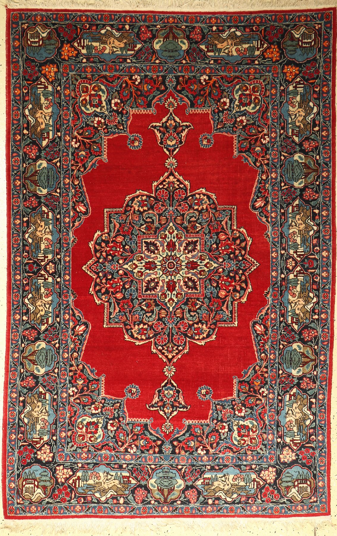 Mesched, Persien, ca. 50 Jahre, Wolle auf Baumwolle, ca. 211 x 137 cm, EHZ: 3-4