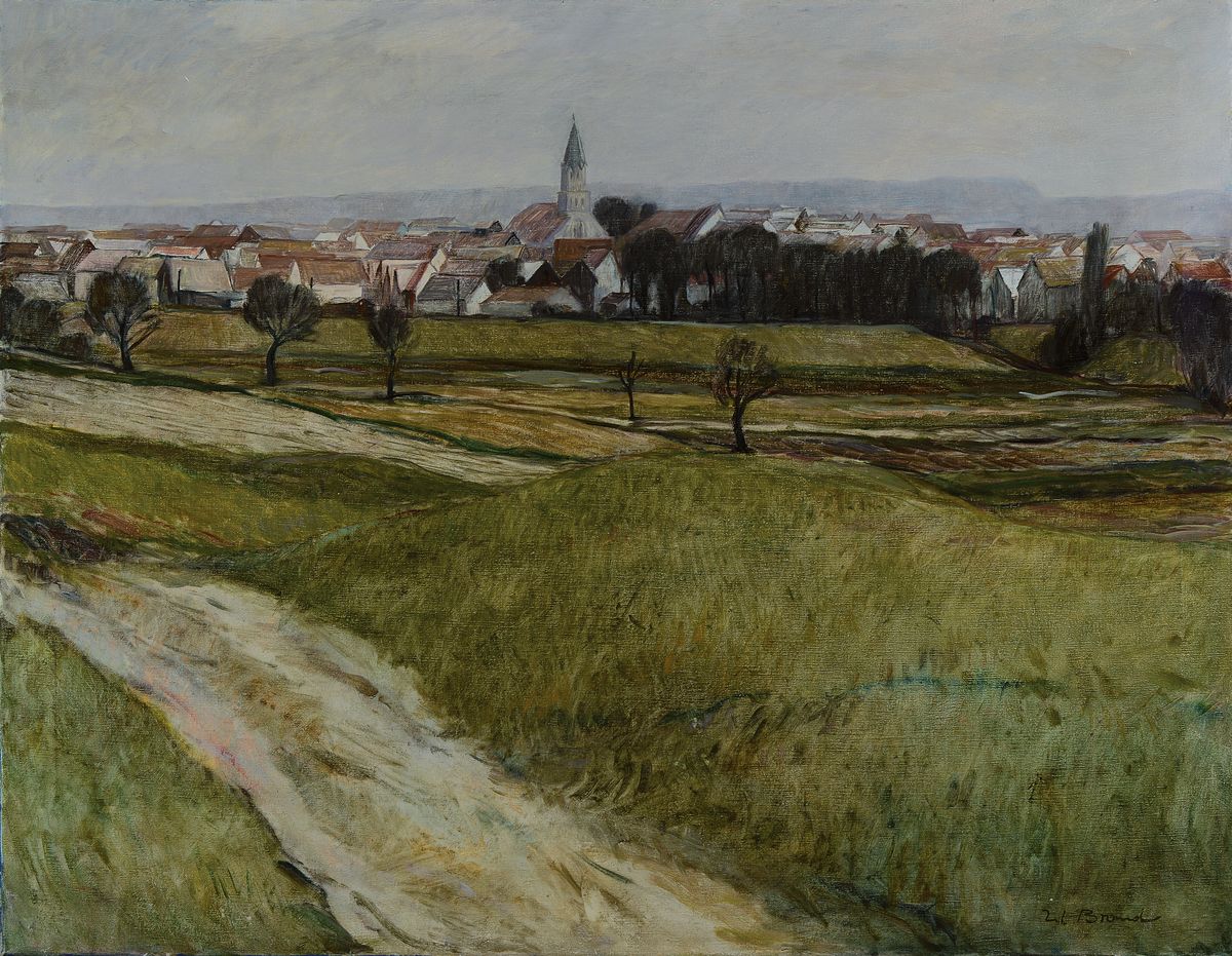 Werner Brand, geb. 1933, lebt und arbeitet in der Pfalz, Landschaft in der Südpfalz, Öl/Lwd, rechts unten signiert, ca. 70x90cm