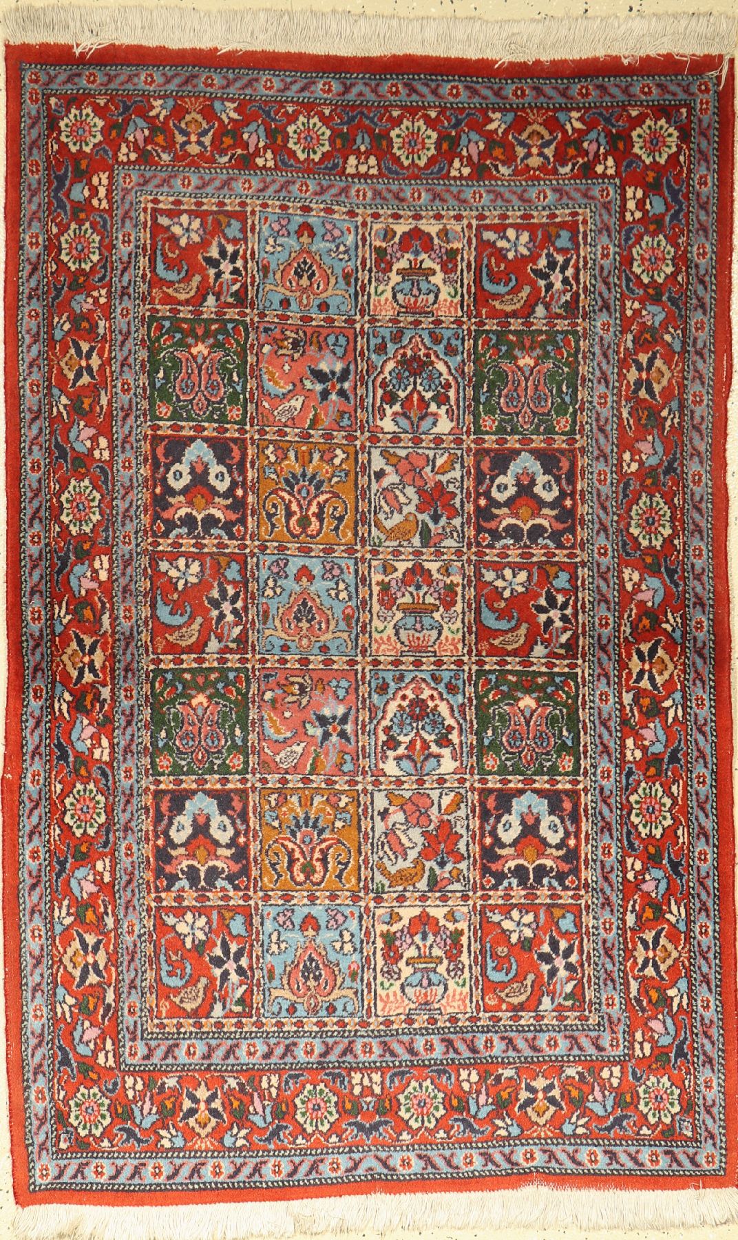 Mud alt, Persien, ca. 40 Jahre, Wolle mit Seide, ca. 143 x 92 cm, EHZ: 3
