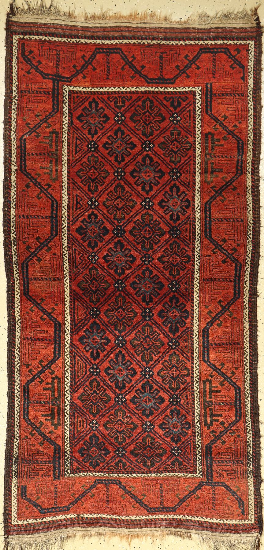Belutsch antik, Persien, um 1890, Wolle aufWolle, ca. 188 x 90 cm, sammelwürdig, EHZ: 2-33