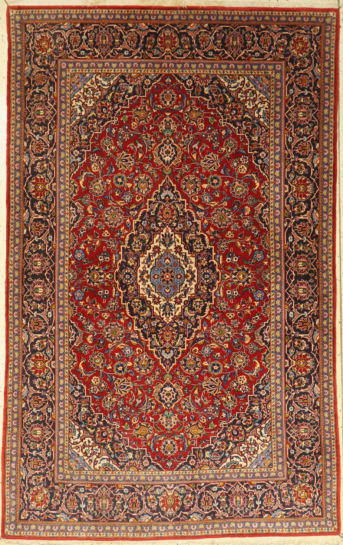 Keschan Kork, Persien, ca. 40 Jahre, Korkwolle, ca. 221 x 138 cm, EHZ: 2-3
