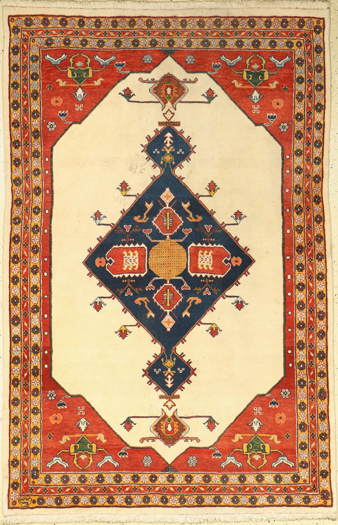 Loribaft, Persien, ca. 20 Jahre, Wolle auf Wolle, ca. 202 x 133 cm, EHZ: 2, (reinigungsbed.)