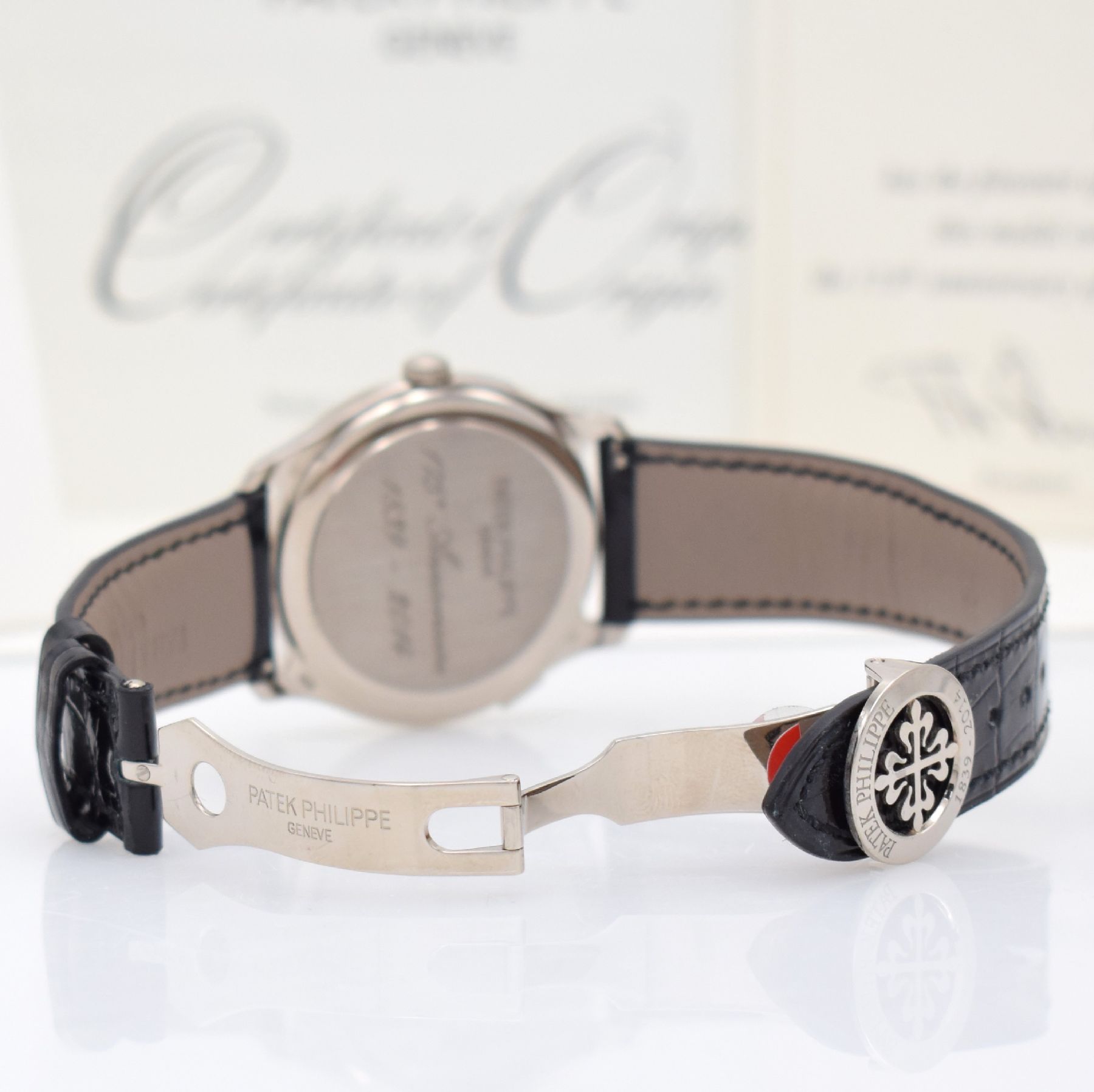 Detail g: PATEK PHILIPPE hochfeine & seltene Herrenarmbanduhr "WORLD TIME MOON" Referenz 5575G-001 im nahezu neuwertigen Zustand, Automatik, auf ...