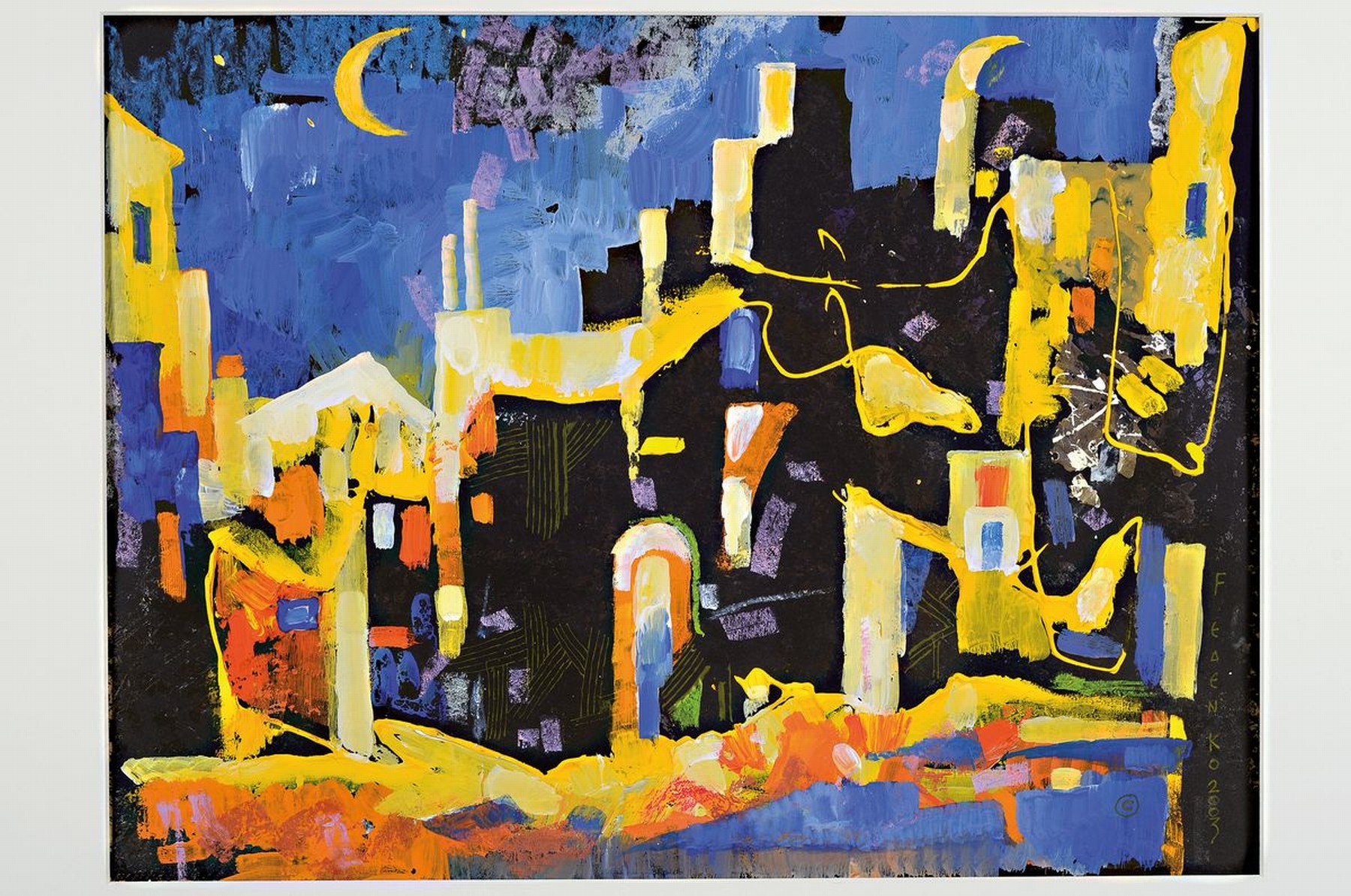 Detail k: Sergej Fedenko, geb. 1962 Dnepropetrovsk (Ukraine), Studium Kunsthochschule Muchina, Mitglied russischen Künstlerunion, seit 1995 Bühnenbilder im ...