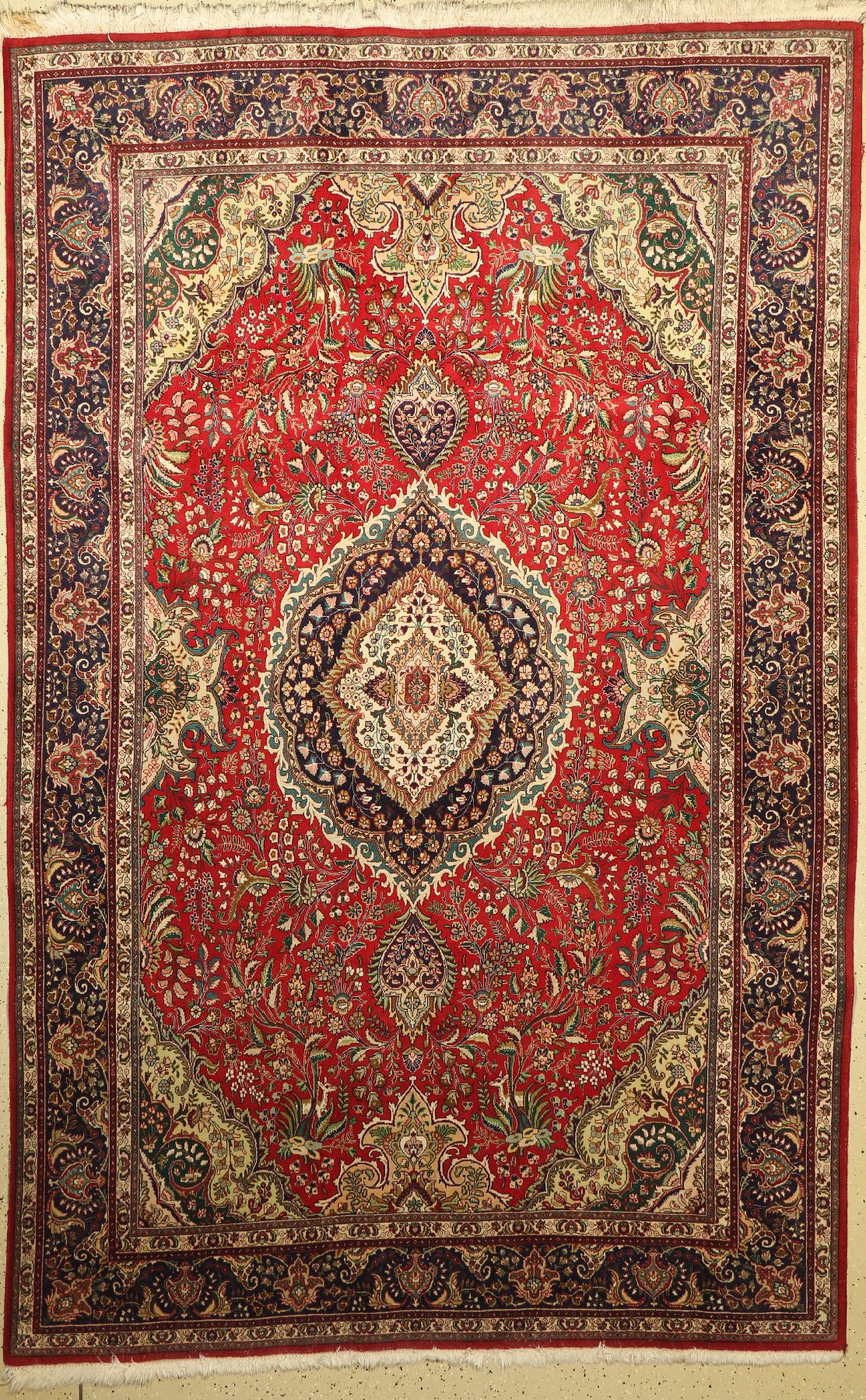 Täbriz, Persien, ca. 60 Jahre, Wolle auf Baumwolle, ca. 314 x 202 cm, EHZ: 2-3