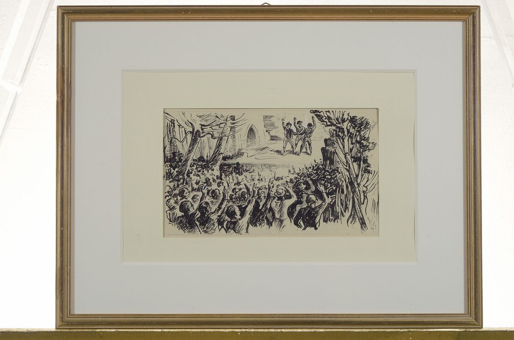 Detail l: Adolf Kessler, 1890 Godramstein-1974, drei Tuschzeichnungen als Druckvorlagen für den Pfälzischen Heimatkalender 1920, je ca. 12x22cm, PP, u.Gl., ...