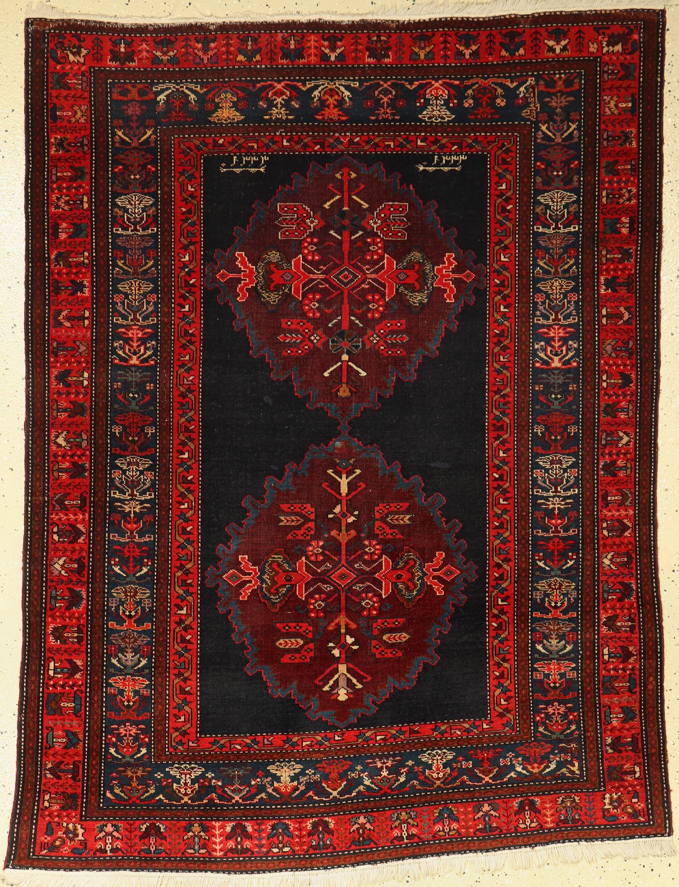 Schirwan alt, Kaukasus,datiert 1333(um 1912) Wolle auf Wolle, ca. 157 x 118 cm, EHZ: 3